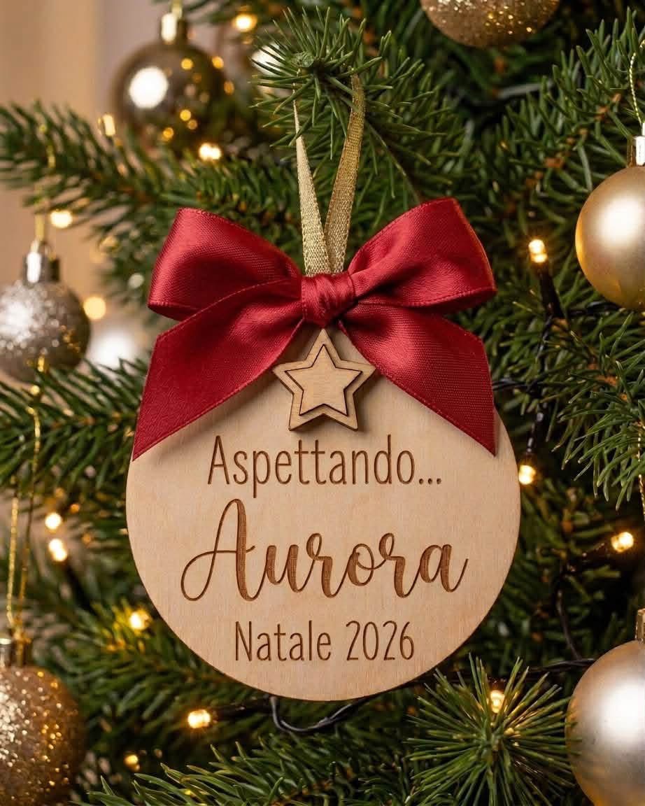 Anteprima di Pallina di Natale con fiocco