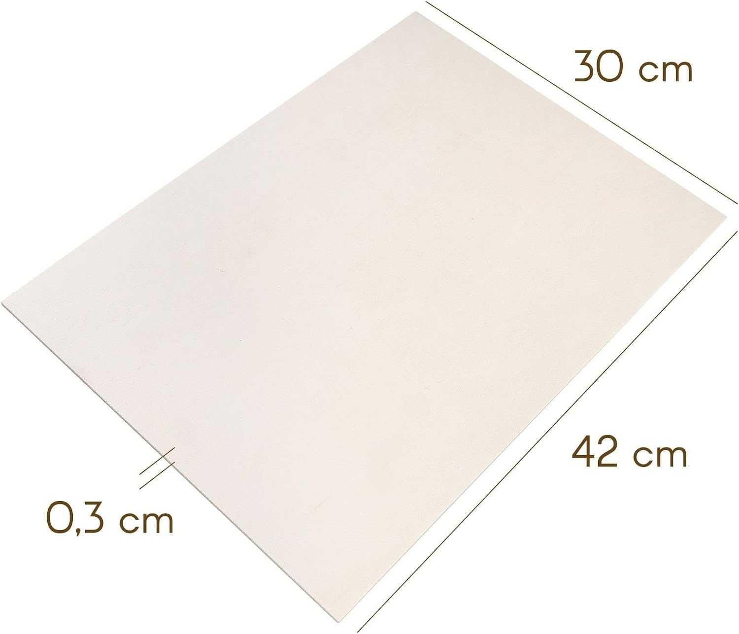 10PZ Pioppo 3mm 30*42cm Qualità A/B